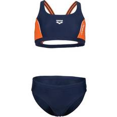 Vita Bikinis Barnkläder Arena Thrice Two Pieces, bikini junior NAVY-MANGO-WHITE 14-15