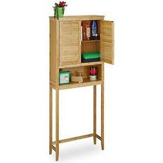 Relaxdays Lamell Bamboo Washing Machine Cabinet 170 x 70 x 22.5 cm