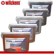 Malerfarbe Wilckens Wilckens 5 l. sockel- dachfarbe, wetterbeständig Rot