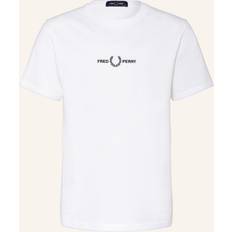 Fred Perry Boy's Embroidered Logo T Shirt White