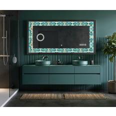 Grey Bathroom Mirrors Artforma Floral Elevations