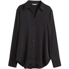 XL Blouses H&M V-neck Blouse - Black