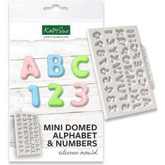 Chocolate Moulds Katy Sue Mini Arched Alphabet And Numbers Chocolate Mould 10.8 cm