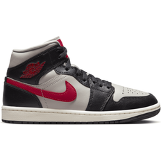 Nike Air Jordan 1 Mid W - Black/College Grey/Sail/Gym Red