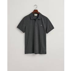 Gant Herre Polotrøjer Gant REG SHIELD SS PIQUE POLO Sort