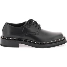 Valentino Garavani Herre Derby Valentino Garavani Laced Derby Shoes with Studs - Black