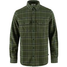 Fjällräven Paidat Fjällräven Övik Heavy Flannel Shirt - Deep Forest/Laurel Green