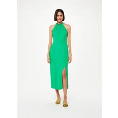 Green - Woman Dresses Whistles Women's Eliza Halterneck Midi Dress Green