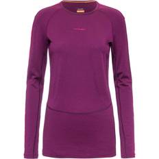 Viola Maglie Termiche Icebreaker Maglia a Manica Lunga ZoneKnit 200 Crewe - Viola