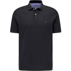 Einfarbig - Schwarz Poloshirts Fynch-Hatton Poloshirt schwarz