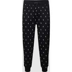 Polo Ralph Lauren Uomo Pantaloni Polo Ralph Lauren Allover Pony Cotton Jersey Sleep Jogger - Black Male