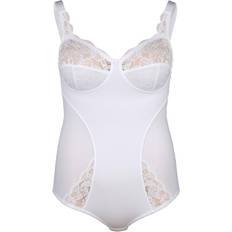 Susa Dam Body Mit Elastischer Spets - Vit