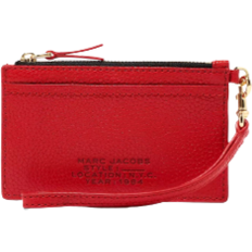 Marc Jacobs The Leather Top Zip Wristlet Wallet - True Red