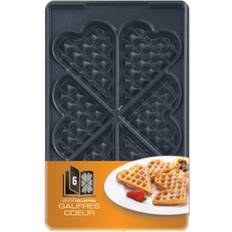 Aftagelige plader - Hjerteformede Vaffeljern Tefal Snack Collection 6 Heart shaped waffles