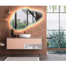 Artforma Asymmetric with Lighting P223 Wall Mirror 84x54cm