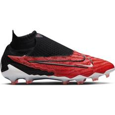 Men - Red Soccer Shoes Nike Phantom GX Elite FG M - Bright Crimson/White/University Red/Black