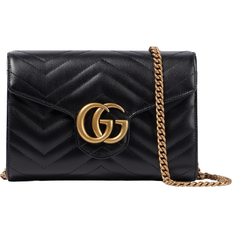 Gucci Black Handbags Gucci GG Marmont Mini Crossbody Bag - Black