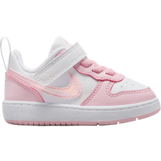 Court borough recraft pink Barnskor NIKE Court Borough Low Recraft TDV - White/Pink Foam