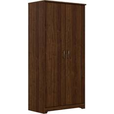 Cherry wood storage cabinet with doors Bush Furniture Cabot Kitchen Pantry Storage Cabinet 30x61"