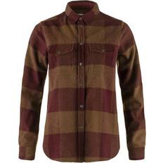 Fjällräven Canada LS Shirt - Autumn Leaf/Bordeaux Red