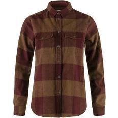 Polyamide - Women Shirts Fjällräven Canada Shirt - Autumn Leaf/Bordeaux Red