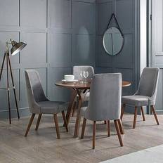 Brown - Round Dining Sets Julian Bowen Huxley Dining Set 120cm 5pcs