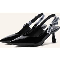 Karl Lagerfeld Dame Højhælede sko Karl Lagerfeld Slingpumps - Sort/Hvid