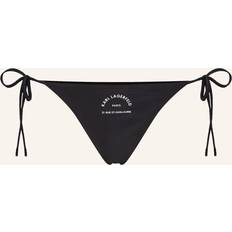 XXS Bikiniunderdelar Karl Lagerfeld Rue St-guillaume String Bikini Bottoms, Woman, Black