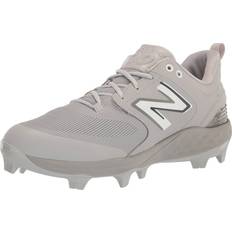 New Balance Laced Baseball Shoes New Balance Fresh Foam 3000v6 Molded Grey/White Men's Shoes Gray