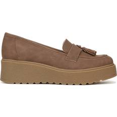 Josie Lug Loafer Shoes Slip-On Almond Toe - Cinnamon Brown