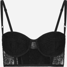 Dolce & Gabbana Corsetten Dolce & Gabbana Lace Balconette Corset With Straps Black