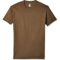 Soffe mens Pack 4.3 Oz Cotton Military Tee, Woodland Brown