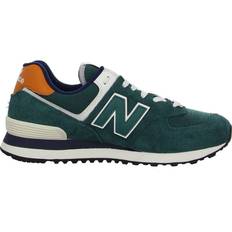 New Balance 574 Aqua Green Orange Men's