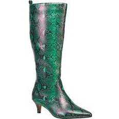 French Connection Women's Darcy Boot in Green Snake Size M