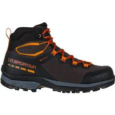 La Sportiva Men Shoes La Sportiva Mens TX Hike Mid Hiking Boots, Carbon/Saffron