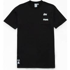 Puma Men T-shirts Puma x RIPNDIP Graphic Pocket TShirt Black