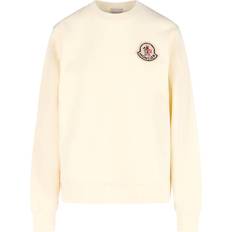 Moncler Herren Pullover Moncler Fleece Crewneck Sweatshirt Cream