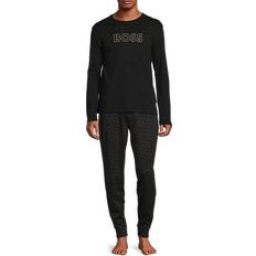 HUGO BOSS Pajamas HUGO BOSS Organic-cotton pajamas with metallic details black