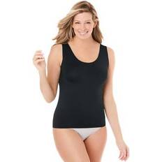 3XL Under Dresses Plus Women's Invisible Shaper Light Control Camisole by Secret Solutions in Black Size 38/40