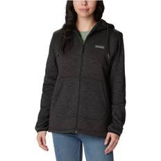 Tops Columbia Sweater Weather Full-Zip Sherpa Jacket for Ladies Black Heather