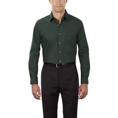 Van Heusen Poplin Solid Skjorta Herr Normal Passform 17" Neck