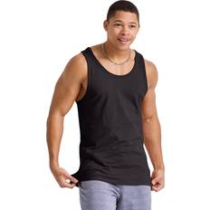 Hanes Cotton Tank Tops Hanes Originals Men's Tri-Blend Tank Top Black