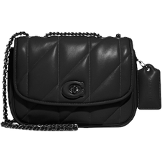 Coach Pillow Madison Shoulder Bag With Quilting - Pewter/Black