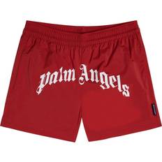 1-3M Swimwear Children's Clothing Palm Angels Logo Swim Trunks - Red (PBFD001C99FAB001-2501)