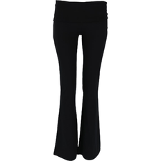 Women - Yoga Trousers Gina Tricot Soft Touch Folded Trouser - Black