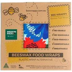 Bivoks Køkkentilbehør Bee Wrappy Beeswax Food Wraps - Medium 2stk