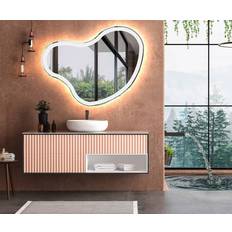 Artforma Asymmetric N222 with LED Wall Mirror 74x54cm