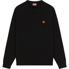Men Boke Flower Patch Sweater - Black