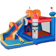 Water Sports OutSunny 5 in 1 Water Slide Bounce House Space Theme