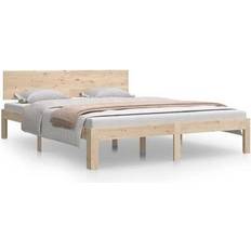 Senge & Madrasser vidaXL Solid Wood Sengeramme 153.5x205.5cm